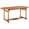 vidaXL Mesa de comedor jard&iacute;n 180x90x75 cm madera maciza de acacia
