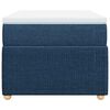 vidaXL Cama box spring con colch&oacute;n tela azul 80x200 cm