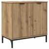 vidaXL Gabinete de Lavabo para Ba&ntilde;o con almacenamiento Roble artesanal
