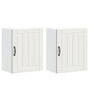 vidaXL Armarios de pared para cocina 2 uds Lucca blanca