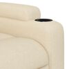 vidaXL Sill&oacute;n reclinable de tela color crema