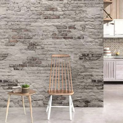 DUTCH WALLCOVERINGS Mural fotográfico Old Brick Wall gris