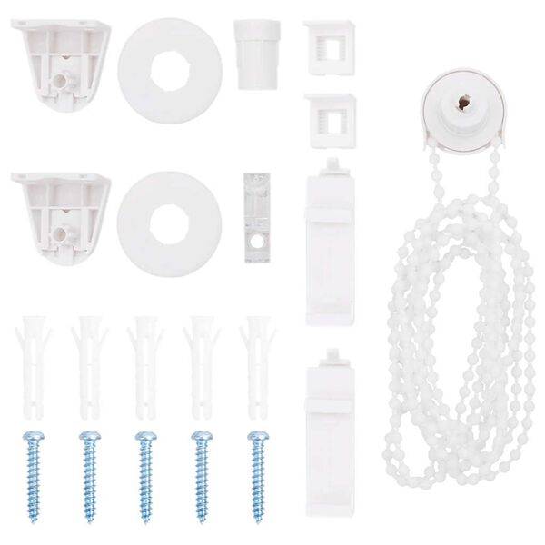 vidaXL 21 piezas de herrajes para persianas enrollables de 18 mm