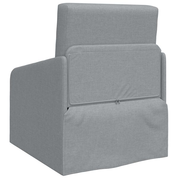 vidaXL Sof&aacute; cama Gris Claro 65 x 80 x 83 cm tela