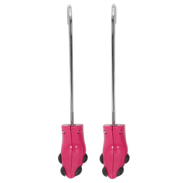 vidaXL Ensanchadores de botas con horma pl&aacute;stico rosa EU 34-40