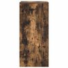 vidaXL Zapatero roble ahumado 29,5x34x76 cm Madera de ingenier&iacute;a
