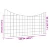 vidaXL Juego de Cercas para Estanque 5 pcs Verde 100 x 50 cm Acero