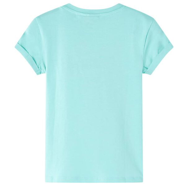 Camiseta infantil menta claro 104
