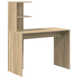 vidaXL Escritorio Roble Sonoma 102 x 50 x 124 cm Madera de ingenier&iacute;a