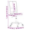 vidaXL Silla de oficina regulable en altura tela de malla gris