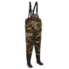vidaXL Pantalones de pescador con botas Talla 46 Camuflaje