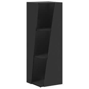 vidaXL Estante lateral 33 x 32 x 100,5 cm Madera de ingenier&iacute;a Negro