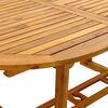 vidaXL Juego comedor de jard&iacute;n 5 pzas madera maciza acacia y textileno