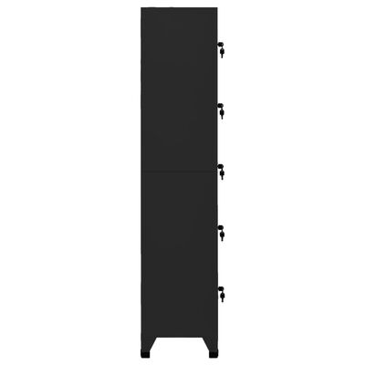 vidaXL Taquilla de acero negro 38x40x180 cm