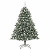 vidaXL Árbol de Navidad artificial Verde 126 x 126 x 180 cm