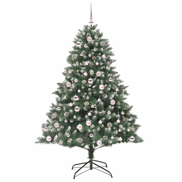 vidaXL Árbol de Navidad artificial Verde 126 x 126 x 180 cm