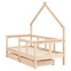 vidaXL Estructura de cama para ni&ntilde;os con cajones madera pino 70x140 cm