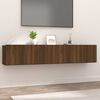 vidaXL Muebles de TV 2 uds madera ingenier&iacute;a roble marr&oacute;n 80x30x30 cm
