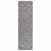 vidaXL Alfombra de exterior de tejido plano rayas azules 80x250 cm