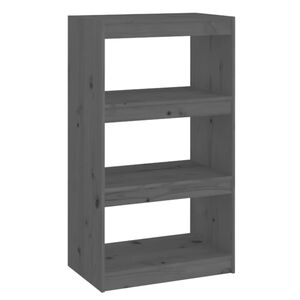 vidaXL Estanter&iacute;a/divisor de espacios madera pino gris 60x30x103,5cm