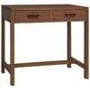 vidaXL Escritorio con cajones Natural Madera de teca maciza