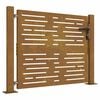 vidaXL Puerta de jard&iacute;n 100x100 cm de acero corten con dise&ntilde;o cuadrado