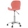 vidaXL Silla de comedor giratoria de terciopelo rosa