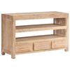 vidaXL Mueble para TV madera maciza acacia marr&oacute;n claro 90x30x55 cm