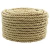 vidaXL Cuerda para barco 12 mm 100 m Natural