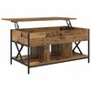 vidaXL Mesa de Caf&eacute; Madera envejecida 100 x 55 x 48.5 cm