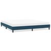 vidaXL Estructura cama sin colch&oacute;n terciopelo azul oscuro 200x220 cm