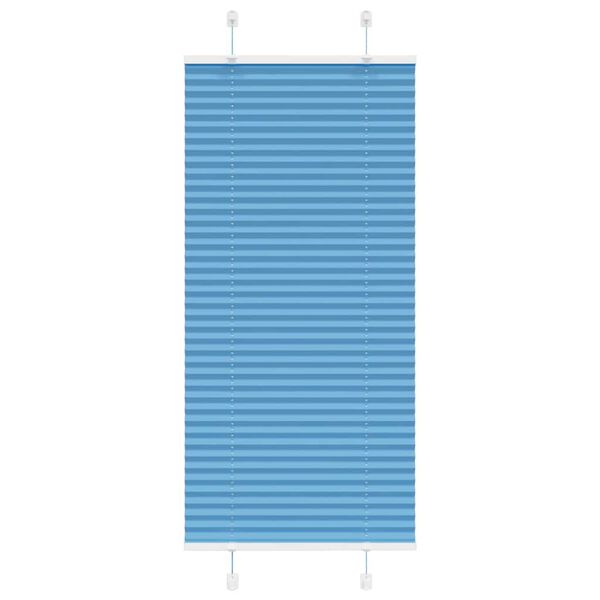 vidaXL Estor Plisado azul 55x150 cm Tela Ancho 54,4 cm Poli&eacute;ster