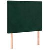 vidaXL Cama box spring con colch&oacute;n terciopelo verde oscuro 90x190 cm