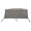 vidaXL Toldo bimini 4 arcos con paredes laterales 243x(230-244)x137 cm