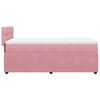 vidaXL Cama box spring con colch&oacute;n terciopelo rosa 90x200 cm