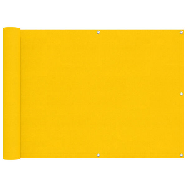 vidaXL Pantalla de Balc&oacute;n Amarillo 75 x 200 cm