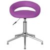 vidaXL Sillas de comedor giratorias 4 uds cuero sint&eacute;tico morado