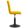 vidaXL Sillas de comedor giratorias 6 uds terciopelo amarillo mostaza