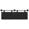 vidaXL Cabecera Colgante Negro 150 x 55 x 7 cm tela