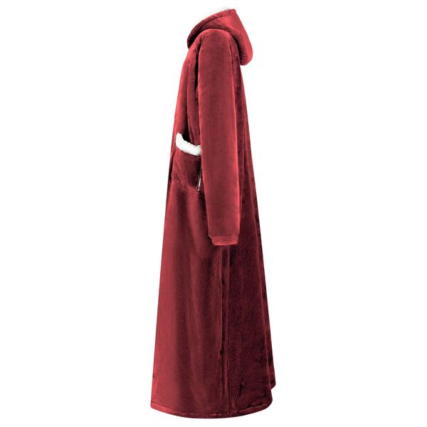 vidaXL Sudadera manta Rojo Burdeos 130 x 82 cm Forro Polar y Franela