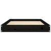 vidaXL Cama para perros madera maciza de pino negro 91,5x64x9 cm