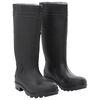 vidaXL Botas de agua negro n&uacute;mero 40 PVC