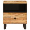 vidaXL Mueble cama Marr&oacute;n 40 x 33 x 46 cm Madera de mango maciza