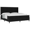 vidaXL Cama tipo Box Spring con colch&oacute;n Negro 200 x 200 cm tela