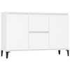 vidaXL Aparador de madera contrachapada blanco 102x35x70 cm