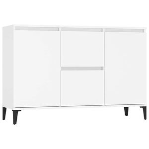 vidaXL Aparador de madera contrachapada blanco 102x35x70 cm