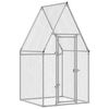 vidaXL Jaula para gallinas acero galvanizado plateado 100x100x190 cm