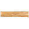 vidaXL Tablero de mesa borde natural madera maciza mango 160x40x2,5 cm