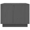 vidaXL Mesa de centro madera maciza de pino gris 80x50x40 cm