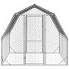 vidaXL Gallinero con techo 2,5x2x2,25 m acero galvanizado